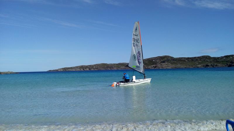 Leaving Big Sands during Ken Fowler's Race to Scotland - photo © Race to Scotland