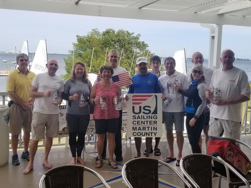 Prize Ceremony at the RS Aero Florida State Championship photo copyright Mike Grant taken at US Sailing Center of Martin County and featuring the RS Aero class