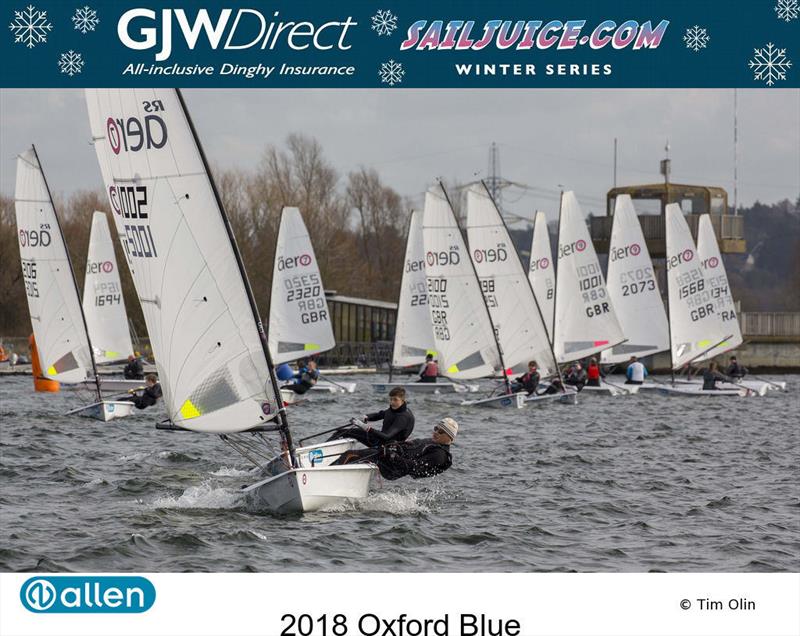 GJW Direct Sailjuice Winter Series Oxford Blue photo copyright Tim Olin / www.olinphoto.co.uk taken at Oxford Sailing Club and featuring the  class