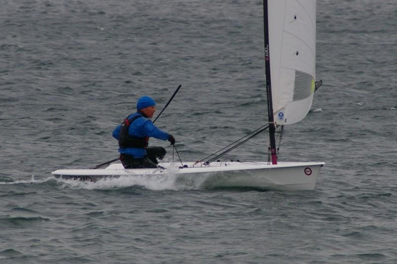 Event winner Jeff Davison during the Aero Sustainability Challenge Open at Island Barn photo copyright Jim Champ taken at Island Barn Reservoir Sailing Club and featuring the  class