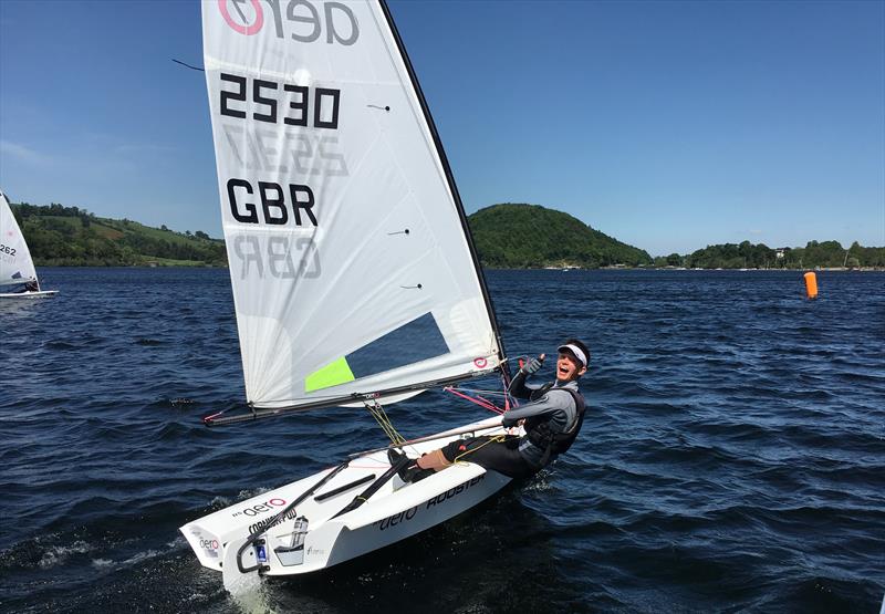 Noah Rees from Torpoint Mosquito SC during the Ullswater Single Hander Weekend photo copyright Rebecca Bairstow taken at Ullswater Yacht Club and featuring the  class