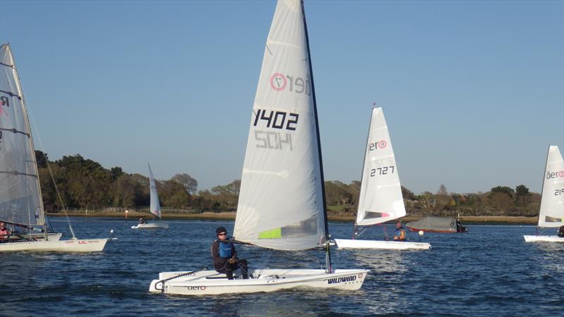 Jane Homewood on LTSC Wildwind Wednesdays Evening Dinghy Series day 1 photo copyright Alastair Beeton taken at Lymington Town Sailing Club and featuring the  class