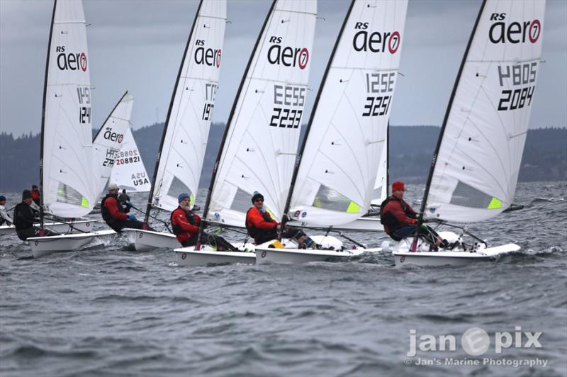 RS Aeros at the Turkey Bowl Regatta  photo copyright Jan Anderson taken at Corinthian Yacht Club of Seattle and featuring the  class