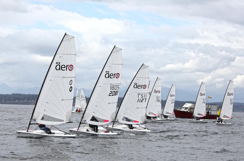 The RS Aero fleet competes at the CYC Seattle's 2017 Puget S0und Spring Regatta photo copyright Jan Anderson taken at Corinthian Yacht Club of Seattle and featuring the  class