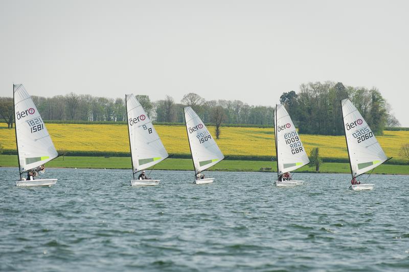 RS Aero fleet in action at RS Sprint Championship 2018 photo copyright Peter Fothergill taken at Rutland Sailing Club and featuring the  class