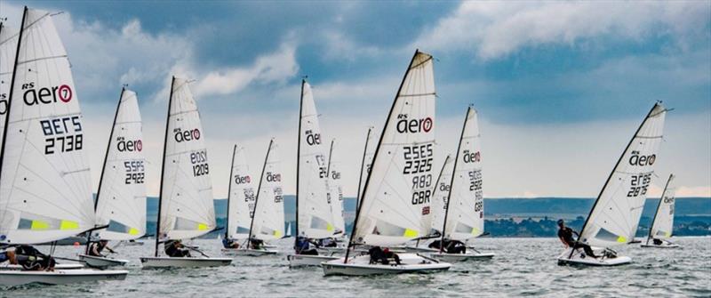 RS Aero Open at Royal Lymington photo copyright RLymYC taken at Royal Lymington Yacht Club and featuring the  class