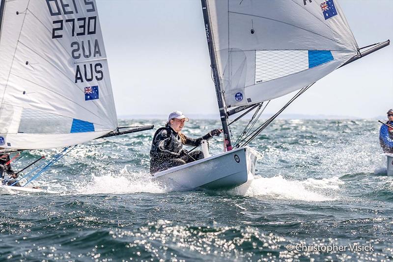 Philippa Danks AUS, 1st Youth Female, RS Aero 5 World Championship, Melbourne, Australia, January photo copyright Christopher Visick taken at  and featuring the  class