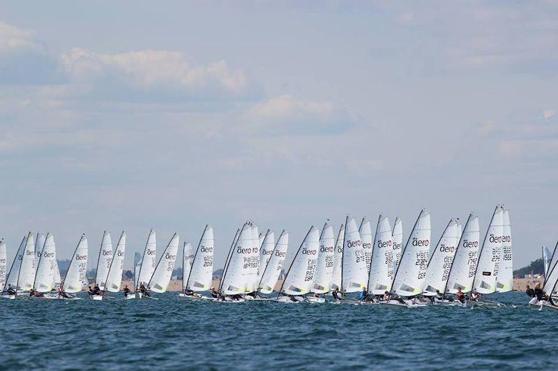 Challenge Cup supported by Harken on 'day 0' of the RS Aero UK National Championships photo copyright RS Aero UK Class Association  taken at Hayling Island Sailing Club and featuring the  class