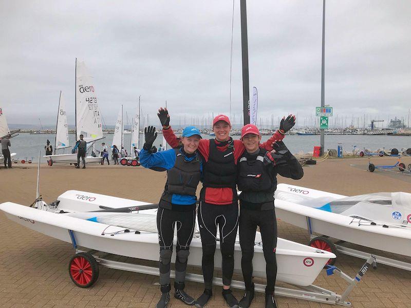 Team Belgium ahead of the first ever RS Aero Youth World Championship photo copyright RS Aero Class taken at Weymouth & Portland Sailing Academy and featuring the  class