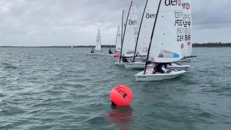 RS Aero UK Youth Team Winter Training at Lymington photo copyright George Cousins taken at Lymington Town Sailing Club and featuring the  class