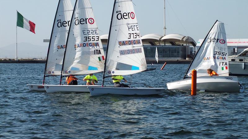 RS Aero European Youth Team Racing Championship in Cagliari, Sardinia: SWE vs LAT 2 photo copyright Italian Naval League of Sulcis taken at La Società Canottieri Ichnusa and featuring the  class