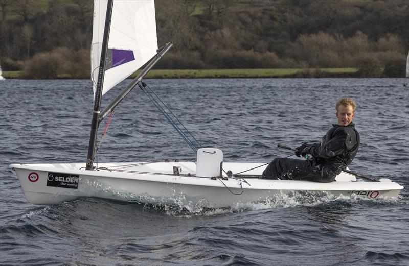 Sam Mettam, overall and slow fleet winner of the Notts County SC First of the Year Race photo copyright David Eberlin taken at Notts County Sailing Club and featuring the  class