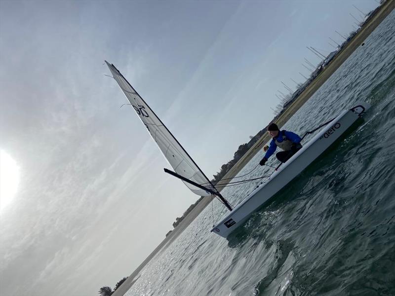 RS Aero UK Youth Team Winter Training at Hayling Island photo copyright George Cousins taken at Hayling Island Sailing Club and featuring the RS Aero 6 class