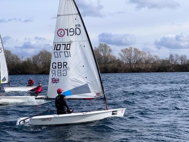 Burghfield RS Aero Open photo copyright Mark Cooper taken at Burghfield Sailing Club and featuring the RS Aero 5 class