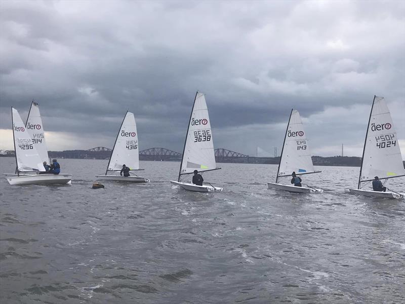 RS Aero Class Scottish Training at Dalgety Bay photo copyright Peter Barton taken at Dalgety Bay Sailing Club and featuring the RS Aero 7 class