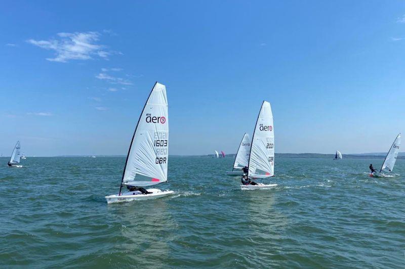 RS Aeros at Lymington Town photo copyright LTSC taken at Lymington Town Sailing Club and featuring the RS Aero 9 class