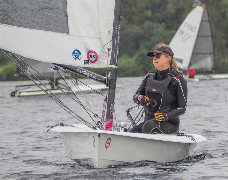 1st Lady Rebecca Ogden during the RS Aero Northern Tour Open at Notts County photo copyright David Eberlin taken at Notts County Sailing Club and featuring the RS Aero 7 class