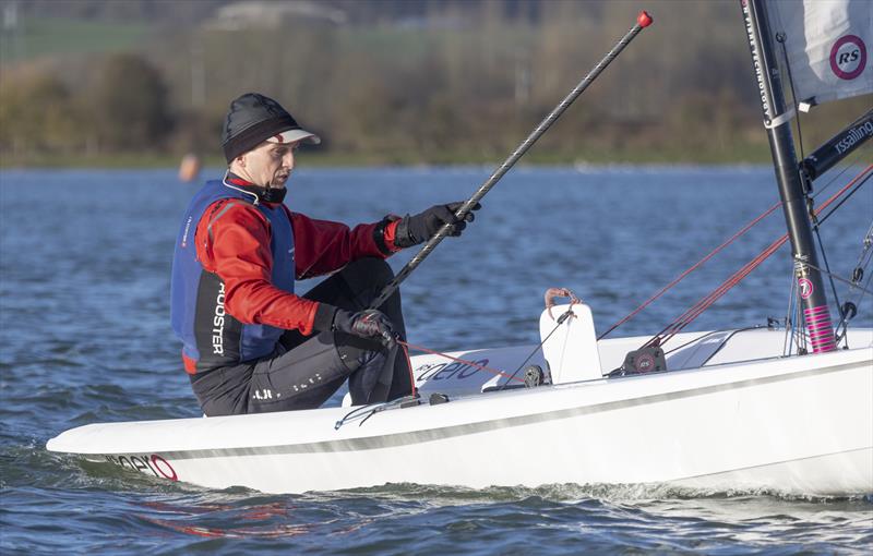 Joe Scurrah finishes second overall at the Notts County SC First of Year Race in aid of the RNLI photo copyright David Eberlin taken at Notts County Sailing Club and featuring the RS Aero 7 class