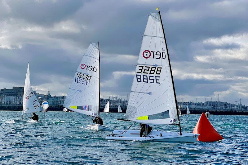 Stephen Oram and Paul Phelan - Viking Marine Frostbite Series photo copyright Alyson Orr taken at Dun Laoghaire Motor Yacht Club and featuring the RS Aero 7 class