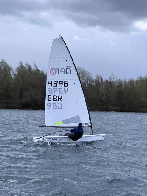 Burghfield RS Aero Open photo copyright Mark Cooper taken at Burghfield Sailing Club and featuring the RS Aero 7 class