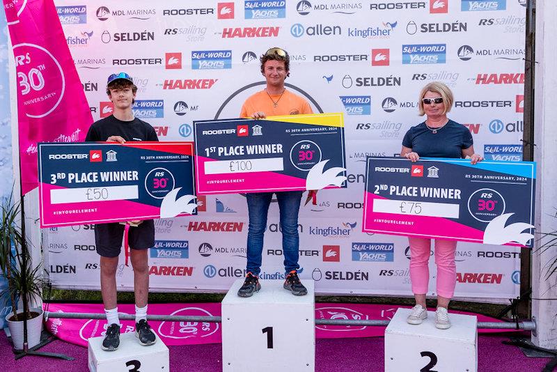 RS Aero 5 class podium at the RS Sailing 30th Anniversary Regatta - photo © Phil Jackson / Digital Sailing