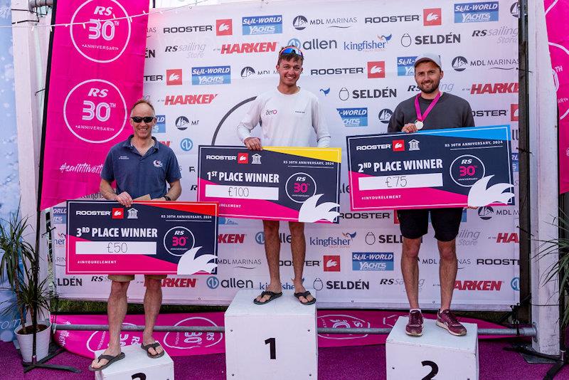 RS Aero 7 class podium at the RS Sailing 30th Anniversary Regatta - photo © Phil Jackson / Digital Sailing
