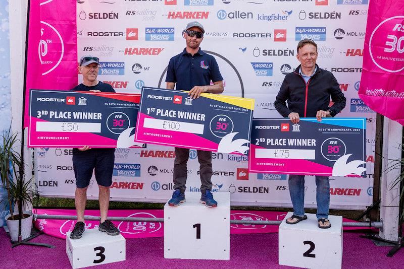 RS Aero 6 class podium at the RS Sailing 30th Anniversary Regatta photo copyright Phil Jackson / Digital Sailing taken at Hayling Island Sailing Club and featuring the RS Aero 6 class