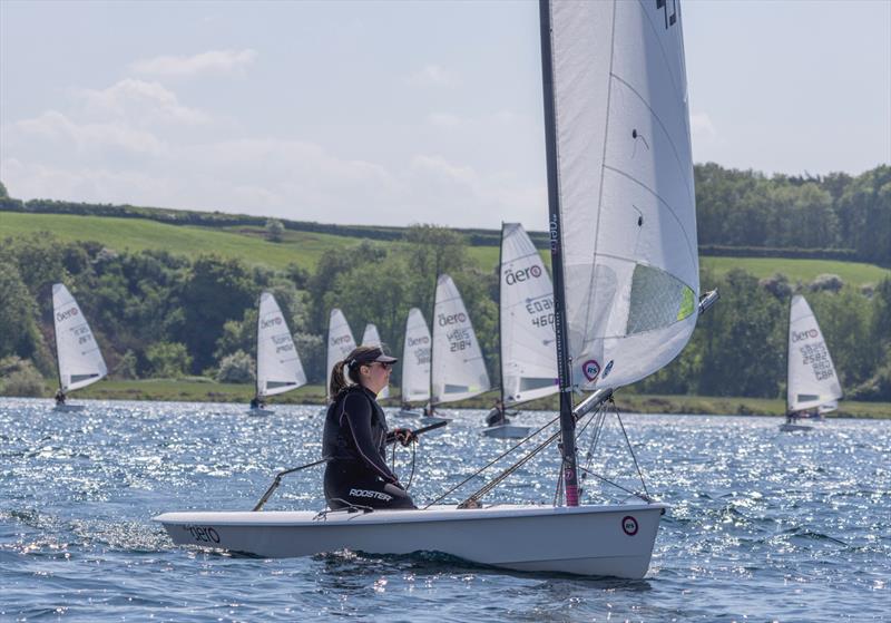 Rebbecca Ogden third overall at the Notts County Sailing Club Aero Open - photo © David Eberlin