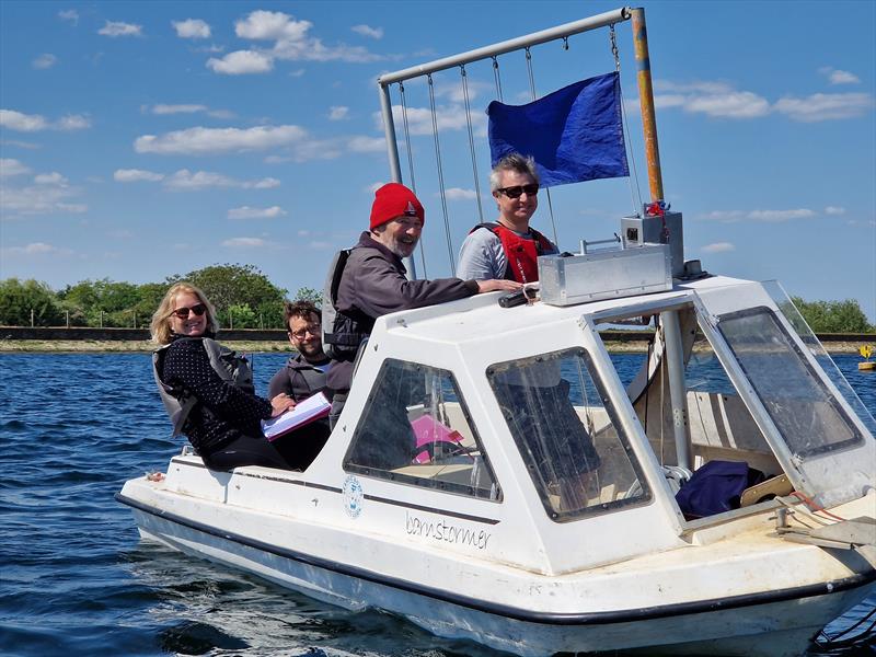Happy Island Barn committee boat team during the RS Aero Spring Championships - photo © Kate Symons
