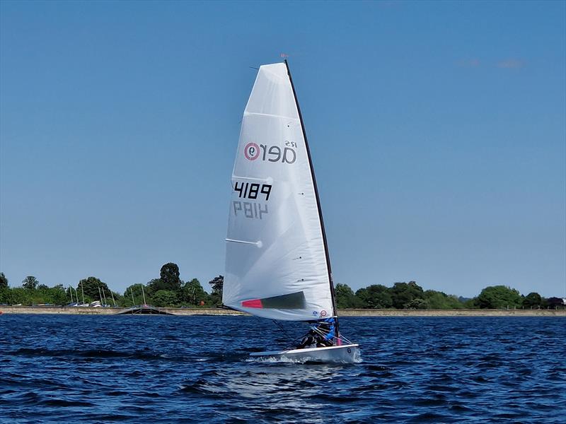 Aero 9 winner, Jeff Davison, finishes well clear of field in Race 4 during the RS Aero Spring Championships at Island Barn - photo © Kate Symons