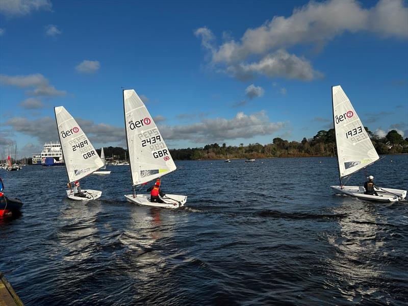 Lymington Festive RS Aero Stadium Racing photo copyright Chris Arnell taken at Lymington Town Sailing Club and featuring the RS Aero 7 class