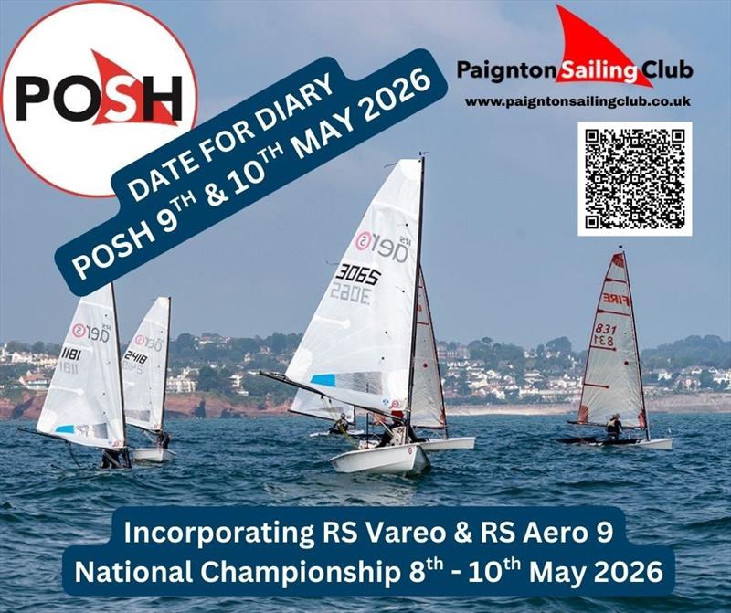 POSH 2026 poster photo copyright Tom Wild / tomwildyphotos.squarespace.com taken at Paignton Sailing Club and featuring the RS Aero 5 class