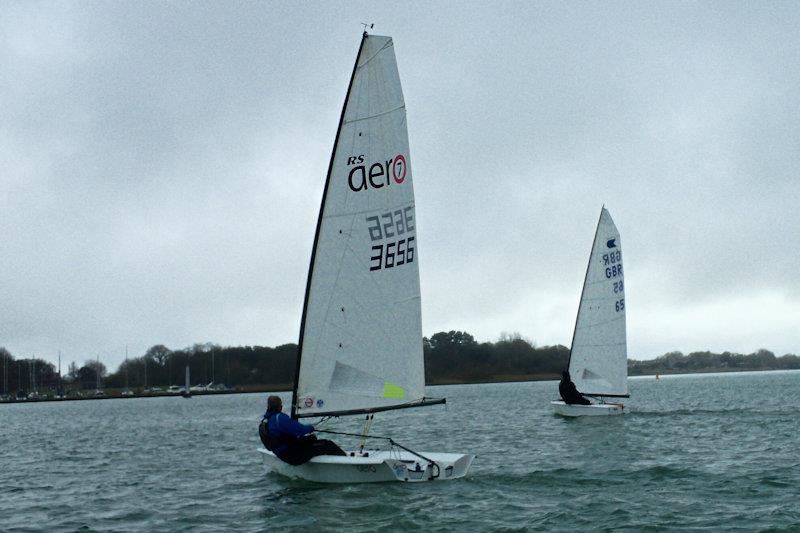 Chichester Yacht Club 2026 Snowflake Series day 3 photo copyright Michael Olliff taken at Chichester Yacht Club and featuring the RS Aero 7 class