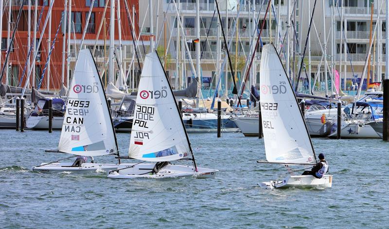 RS Aero Trave Races - CAN 4853, POL 3001 and BEL 4323 upwind photo copyright Mark Jardine taken at  and featuring the RS Aero 5 class