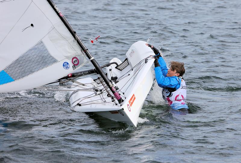 RS Aero Trave Races - POL 3001 after a capsize photo copyright Mark Jardine taken at  and featuring the RS Aero 5 class