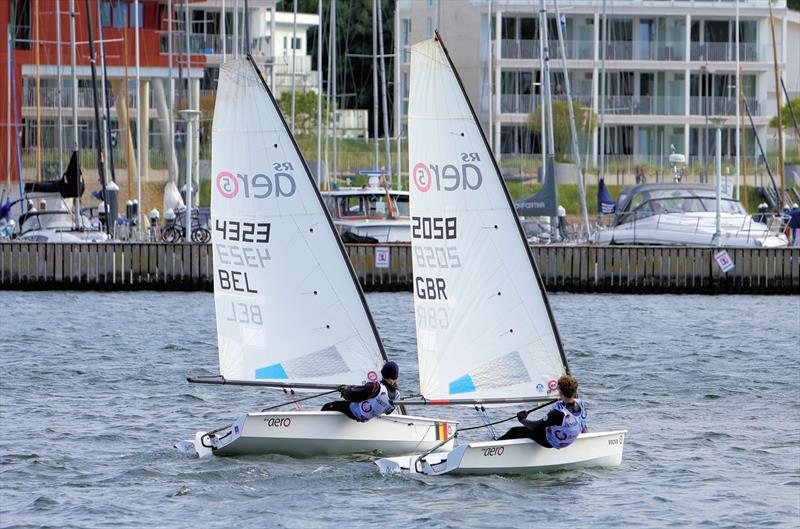 Resized - Aero Trave Races BEL 4323 and GBR 2058 photo copyright Mark Jardine taken at  and featuring the RS Aero 5 class