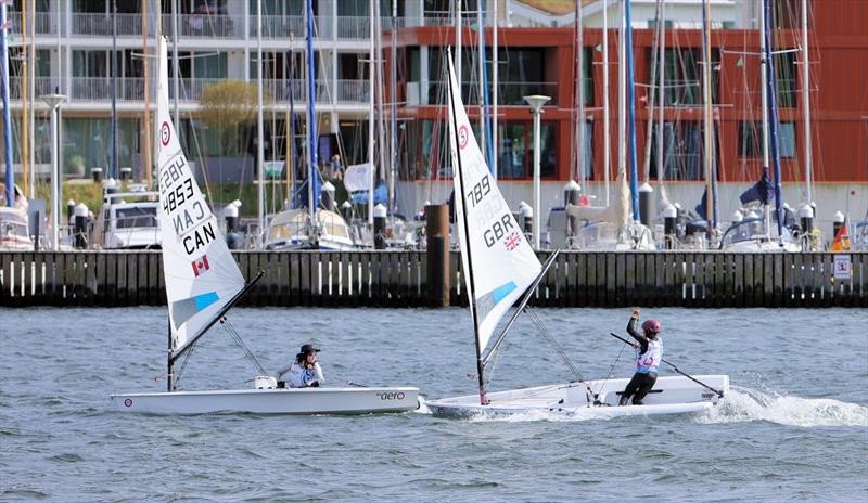 RS Aero Trave Races - CAN 4853 and GBR 4789 downwind photo copyright Mark Jardine taken at  and featuring the RS Aero 5 class