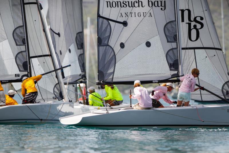 Teams compete in the Nonsuch Bay RS Elite Challenge on Lay Day at Antigua Sailing Week photo copyright Paul Wyeth / www.pwpictures.com taken at Antigua Yacht Club and featuring the RS Elite class