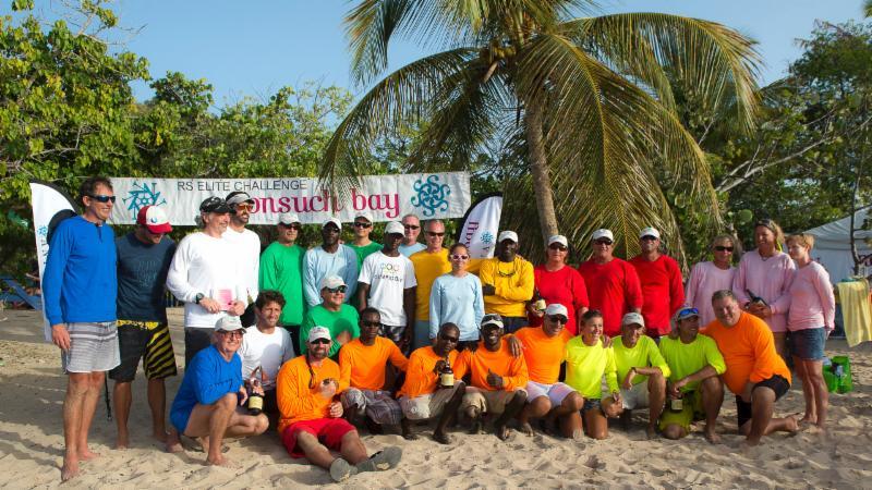 Teams competing in the Nonsuch Bay RS Elite Challenge photo copyright Paul Wyeth / www.pwpictures.com taken at Antigua Yacht Club and featuring the RS Elite class