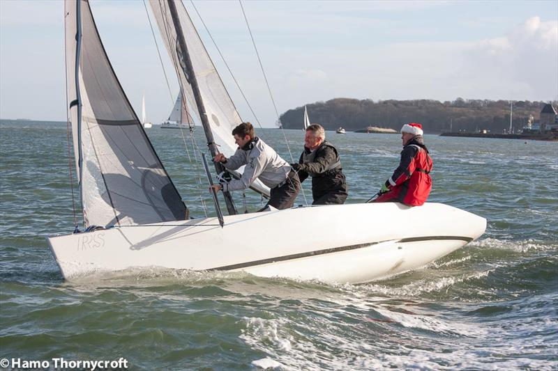 Cowes Corinthian YC Boxing Day Scramble 2017 photo copyright Hamo Thornycroft / www.yacht-photos.co.uk taken at Cowes Corinthian Yacht Club and featuring the RS Elite class