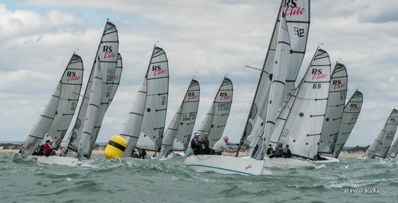 RS Elites at the 2017 Nationals photo copyright Peter Hickson taken at Hayling Island Sailing Club and featuring the RS Elite class