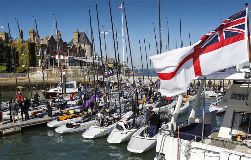 RS Elites in the Royal Yacht Squadron marina photo copyright Paul Wyeth / www.pwpictures.com taken at Royal Yacht Squadron and featuring the RS Elite class