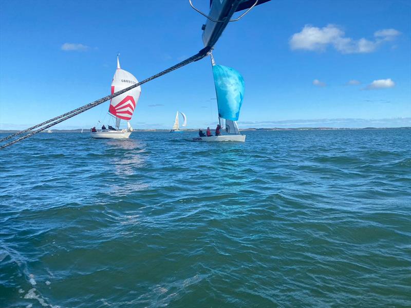 Phil Anderson helming Illegal to victory in race 3 - Strangford Lough's Frostie Week day 2 photo copyright Martin Mahon taken at Strangford Lough Yacht Club and featuring the RS Elite class