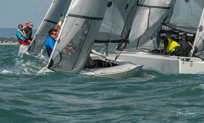 RS Elites in Chichester Harbour Race Week photo copyright Peter Hickson taken at Hayling Island Sailing Club and featuring the RS Elite class
