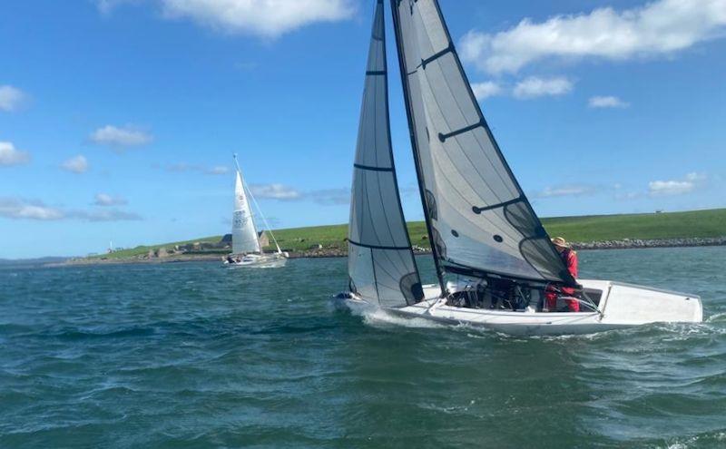 Richard Moore in Usain Boat prior to race 1 - Strangford Lough's Frostie Week day 1 photo copyright Martin Mahon taken at Strangford Lough Yacht Club and featuring the RS Elite class