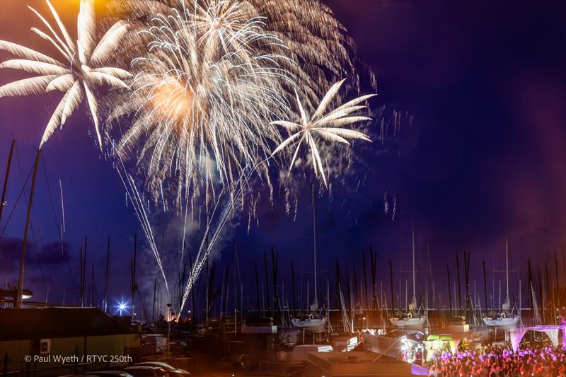 Fireworks during the RS Elite Nationals at the Royal Thames Yacht Club 250th Anniversary Regatta - photo © Paul Wyeth / www.pwpictures.com