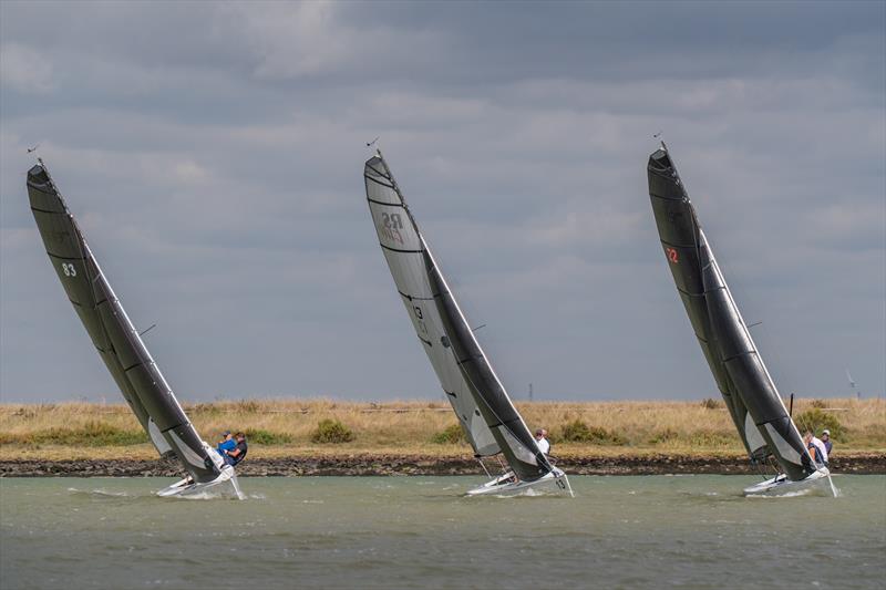 RS Elites sailing on Day 1 of Burnham Week 2025 photo copyright Petru Balau Sports Photography / sports.hub47.com taken at Royal Corinthian Yacht Club and featuring the RS Elite class
