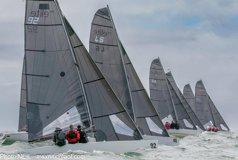 Day 4 - Rooster Elite One Design UK Nationals at Hayling photo copyright Neil Shawcross taken at Hayling Island Sailing Club and featuring the Elite One Design class