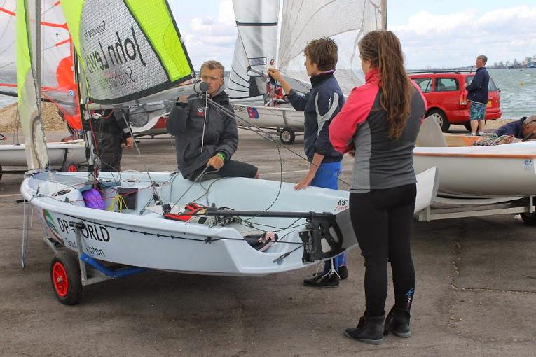 Sienna Adderley and Luke Doble at GJW Direct SailFest photo copyright SailRacer taken at Calshot Sailing Club and featuring the RS Feva class