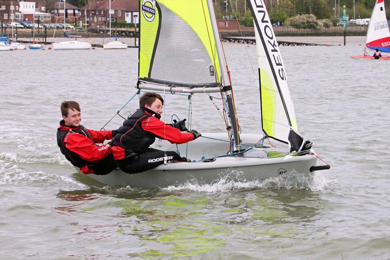 KSSA Opening Splash Regatta photo copyright Mike Spurgin taken at Medway Yacht Club and featuring the RS Feva class